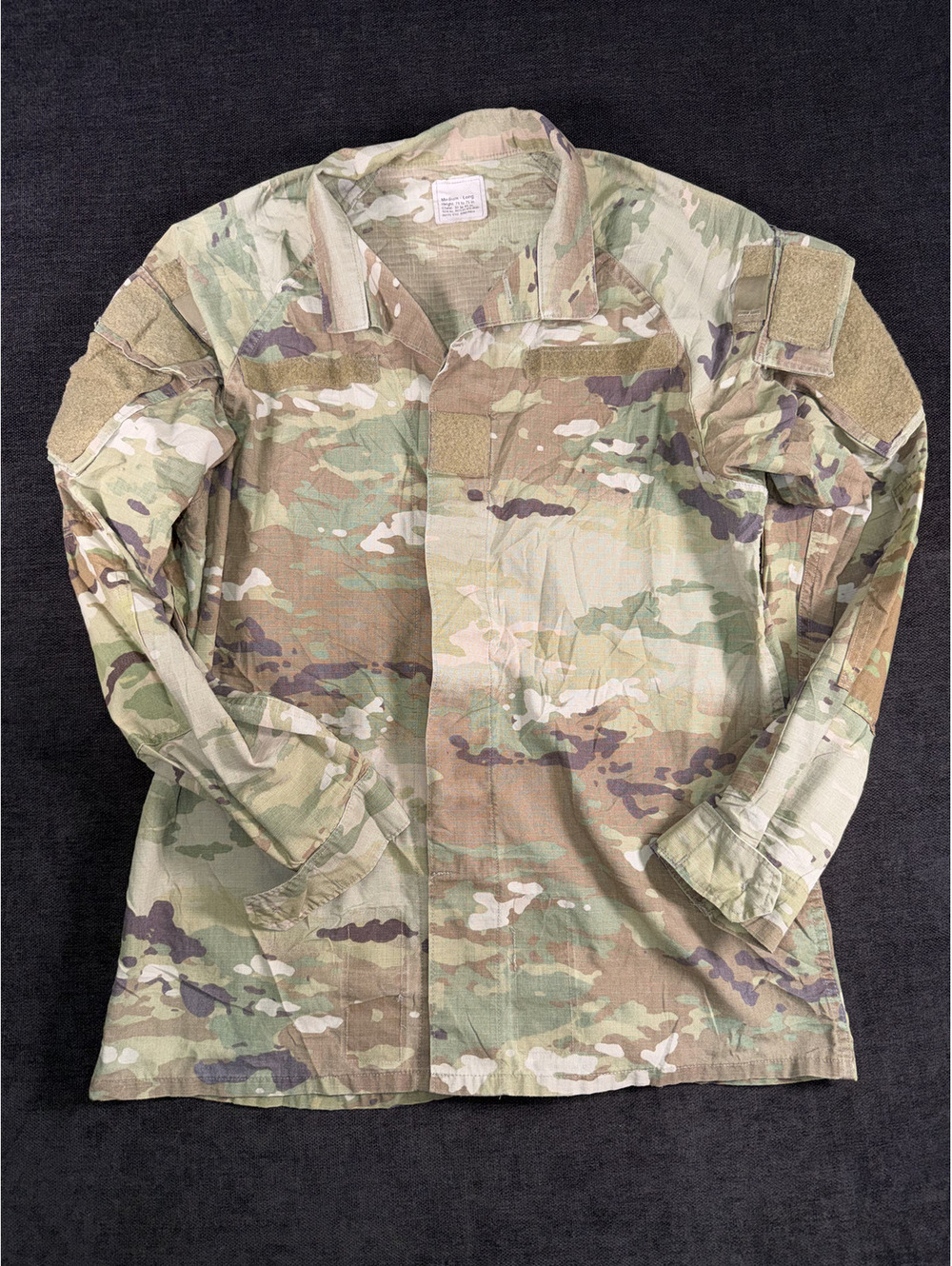 Military Combat Uniform Coat Improved Hot Weather Medium Long Size